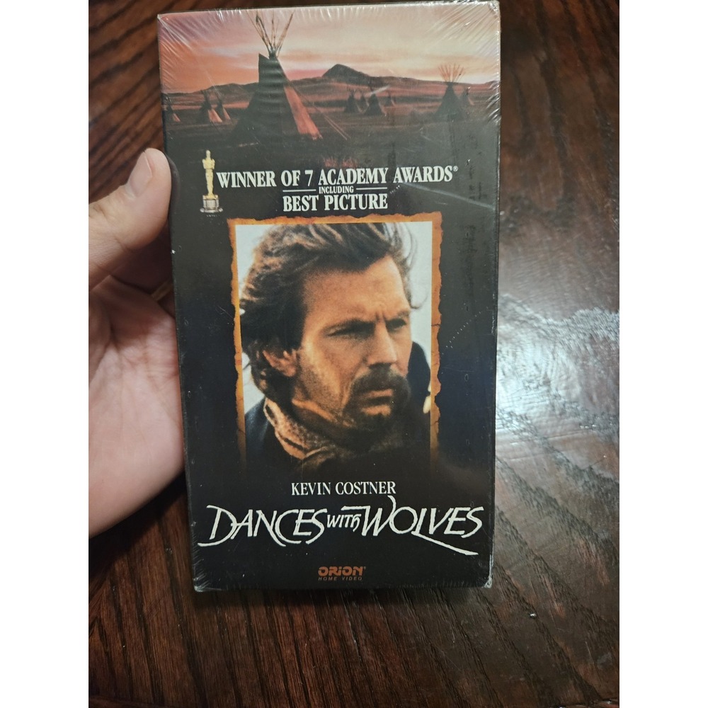 Dances With Wolves VHS 1990 Watermark Factory Sealed Vintage Kevin Costner Orion